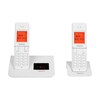 MEDION® LIFE® E63041 Twin DECT Telefon mit 2 Bedienteilen, ECO-Funktion, 50 Telefonbucheinträge, hintergrundbeleuchtete Tasten